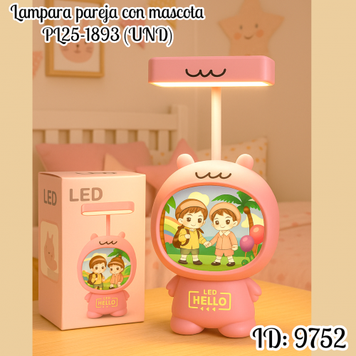 Lampara pareja con mascota PL25-1893 (UND)