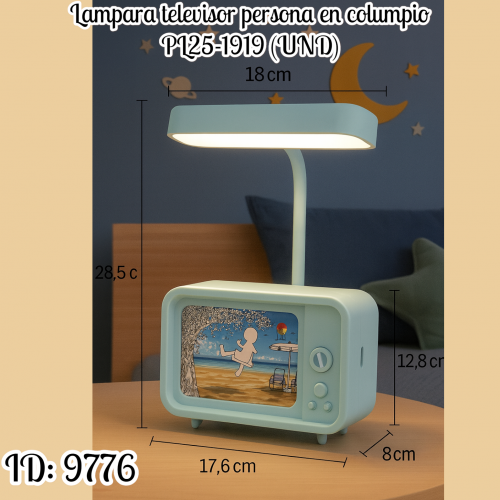 Lampara televisor persona en columpio PL25-1919 (UND)