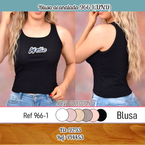 Blusa acanalada 966-1(UND)
