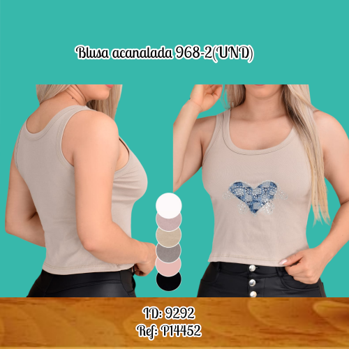 Blusa acanalada 968-2(UND)