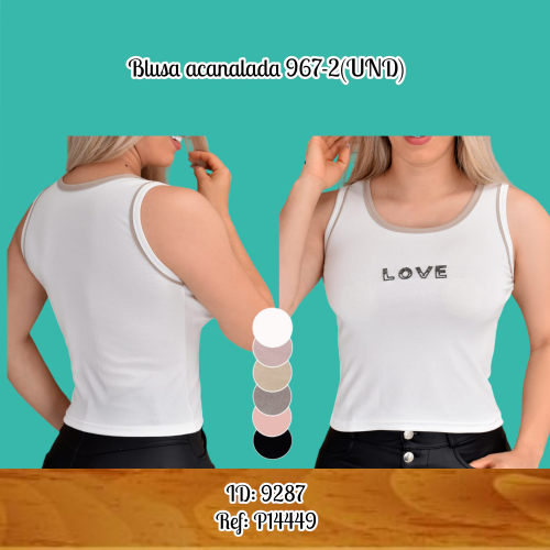 Blusa acanalada 967-2(UND)