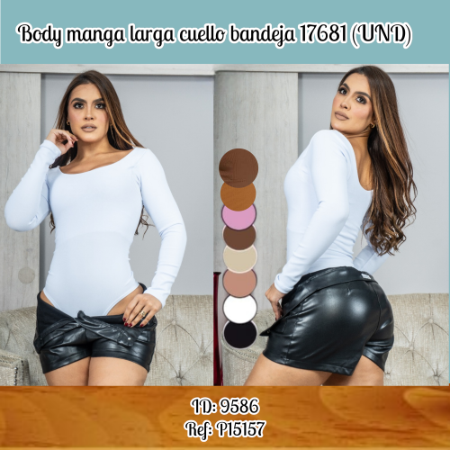 Body manga larga cuello bandeja 17681 (UND)