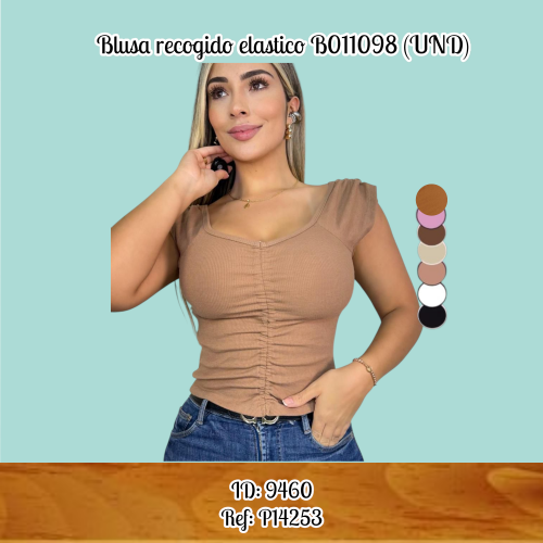 Blusa recogido elastico B011098 (UND)