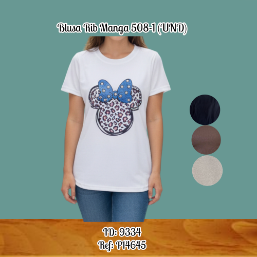 Blusa Rib Manga 508-1 (UND)
