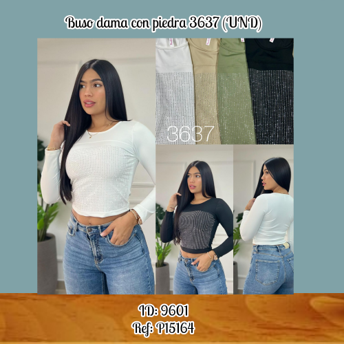 Buso dama con piedra 3637 (UND)