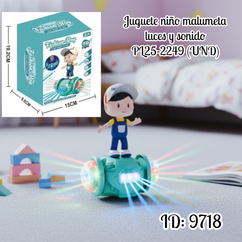 Juguete niño malumeta luces y sonido PL25-2249 (UND)