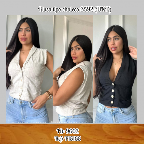 Blusa tipo chaleco 3592 (UND)