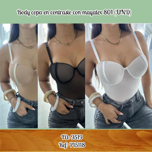 Body copa en contraste con mayatex 801 (UND)