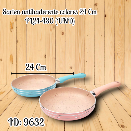 Sarten antihaderente colores PL24-430 (UND)