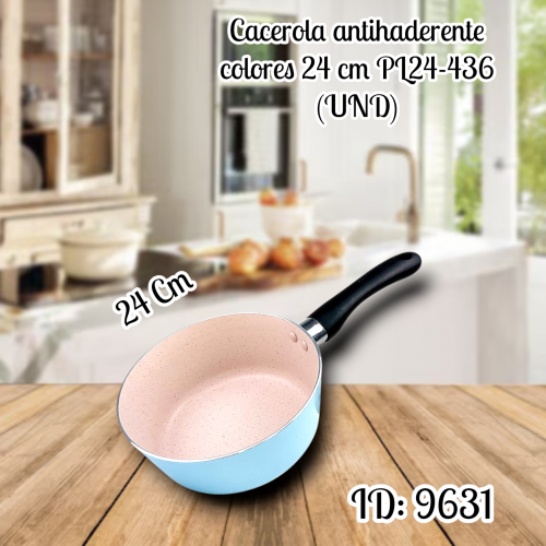 Sarten antihaderente con tapa PL24-436 (UND)