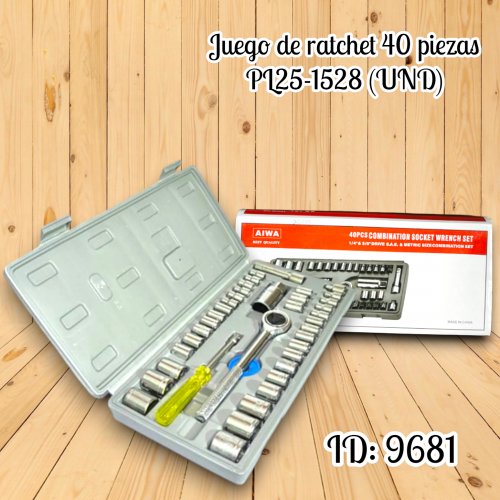 Juego de rache llaves PL25-1528 (UND)
