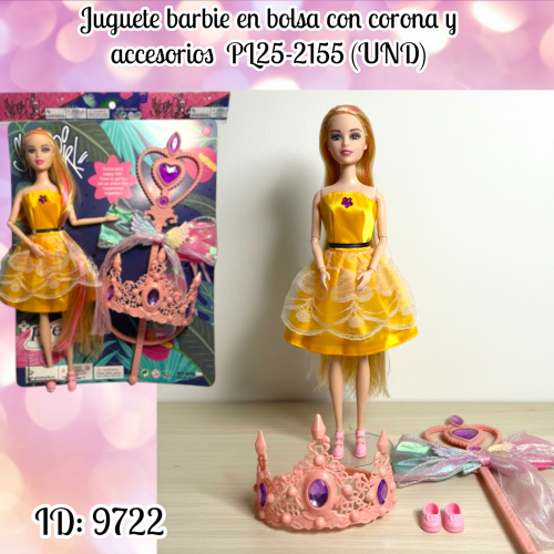 Juguete barbie en bolsa PL25-2155 (UND)