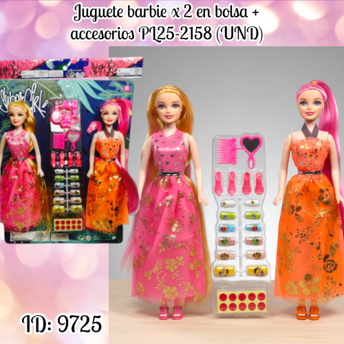 Juguete barbie x 2 en bolsa PL25-2158 (UND)