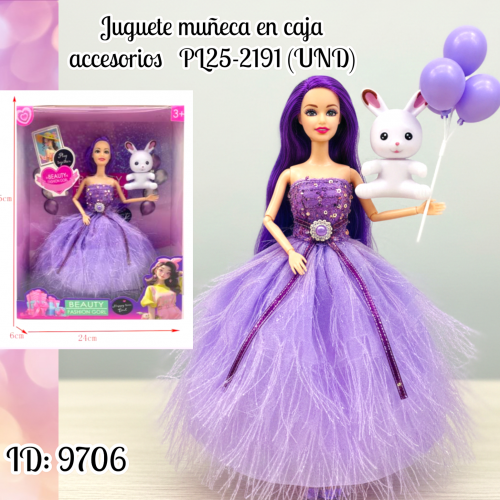 Juguete muñeca en caja PL25-2191 (UND)
