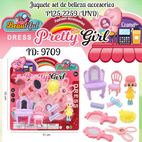 Juguete set de belleza accesorios PL25-2259 (UND)