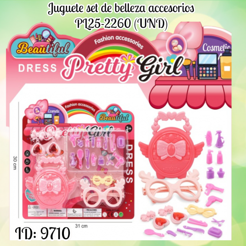 Juguete set de belleza accesorios PL25-2260 (UND)