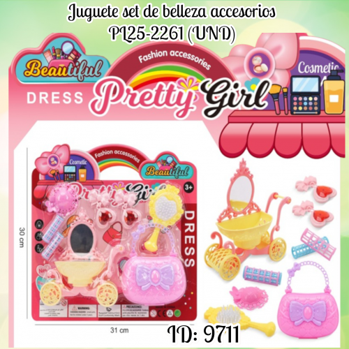 Juguete set de belleza accesorios PL25-2261 (UND)