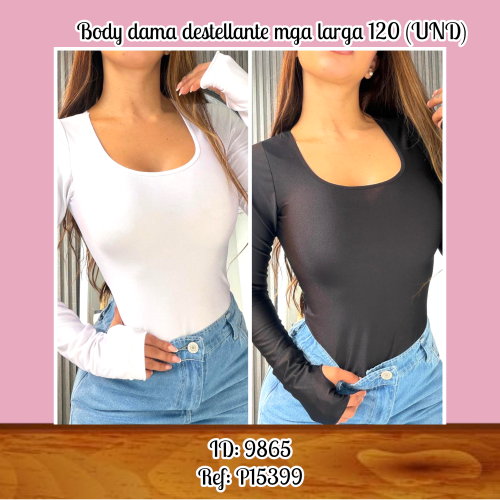 Body dama destellante mga larga 120 (UND)