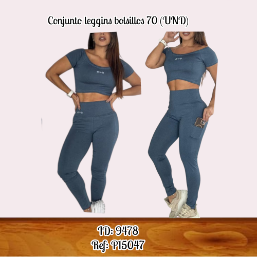 Conjunto leggins bolsillos 70 (UND)