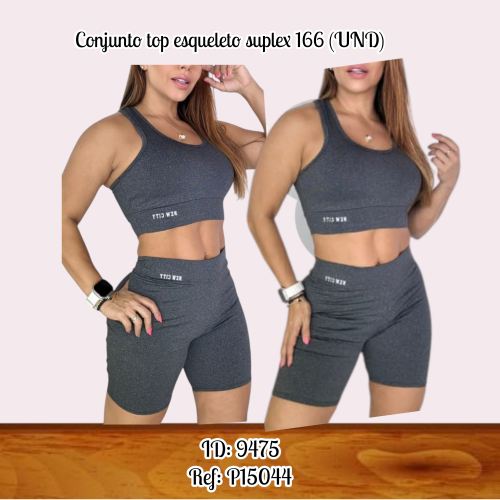 Conjunto top esqueleto suplex 166 (UND)