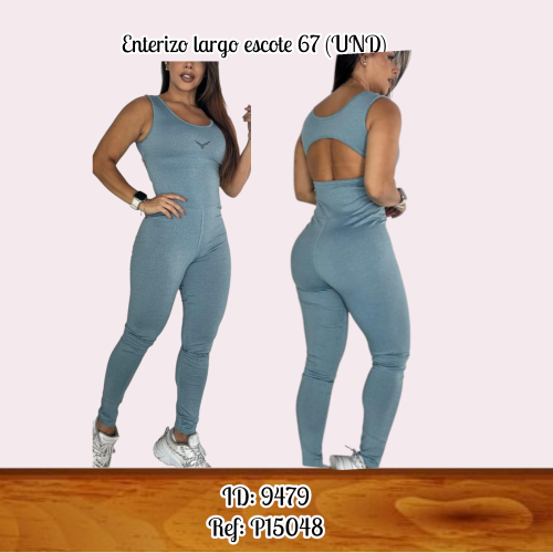 Enterizo largo escote 67 (UND)