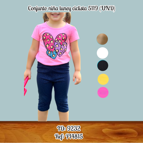Conjunto niña luney ciclista 5119 (UND)