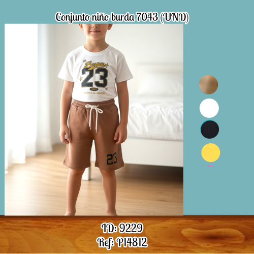 Conjunto niño burda 7043 (UND)
