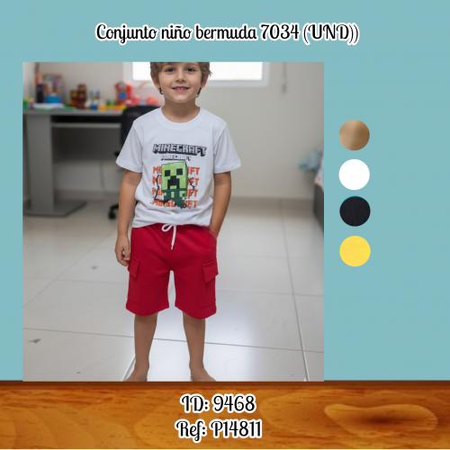 Conjunto niño bermuda 7034 (UND))