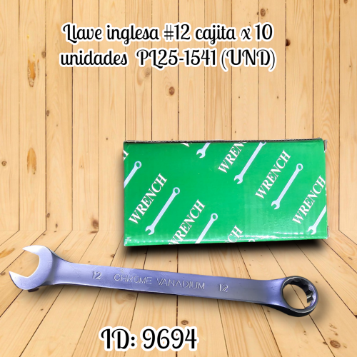 Llave inglesa cajita x 10 unidades PL25-1541 (UND)