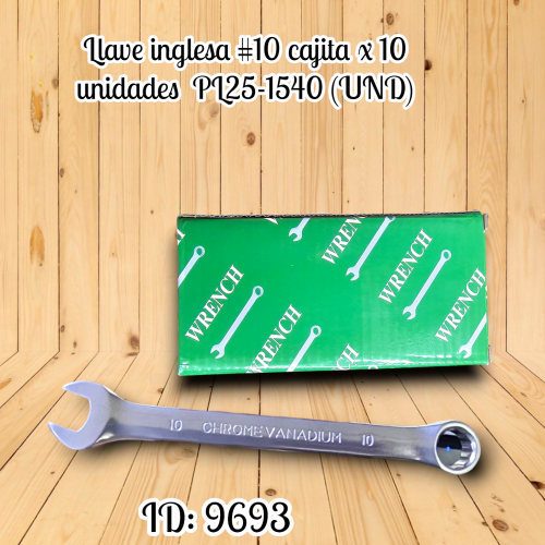 Llave inglesa cajita x 10 unidades PL25-1540 (UND)