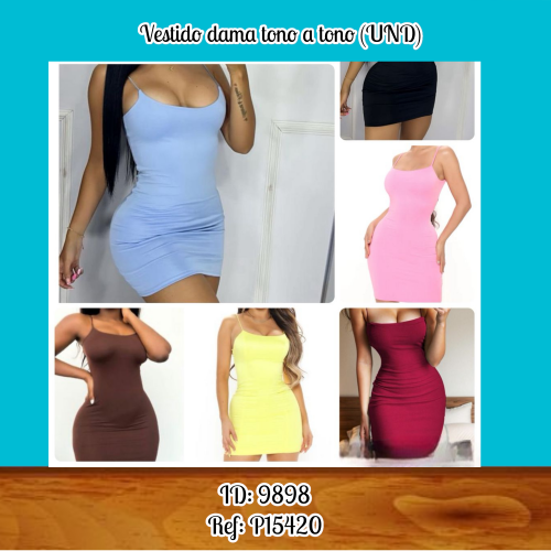 Vestido dama tono a tono (UND)
