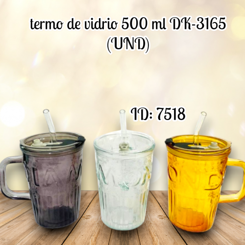 termo de vidrio 500 ml DK-3165 (UND)