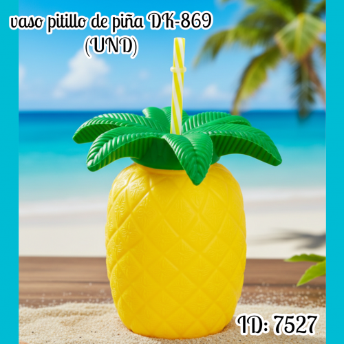 vaso pitillo de piña DK-869 (UND)
