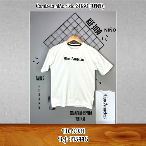 Camiseta niño sixto 31130 (UND)