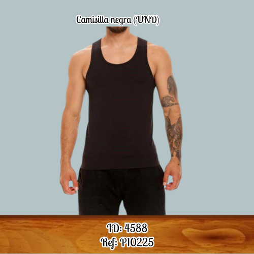 Camisilla negra (UND)