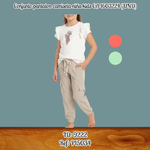 Conjunto pantalon camiseta niña kids CA-1603224 (UND)