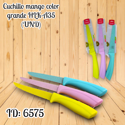 Cuchillo mango color grande HLK-A (UND)