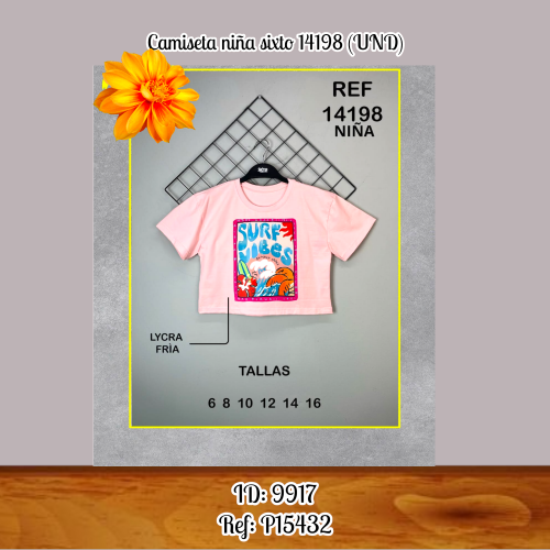 Camiseta niña sixto 14198 (UND)