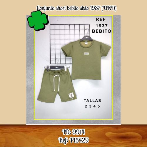 Conjunto short bebito sixto 1937 (UND)