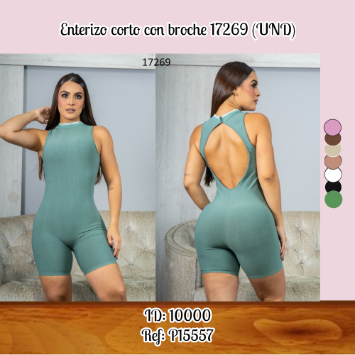 Enterizo corto con broche 17269  (UND)