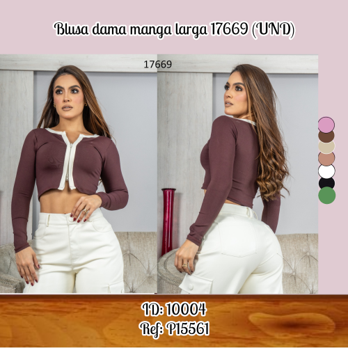 Blusa dama manga larga  17669 (UND)