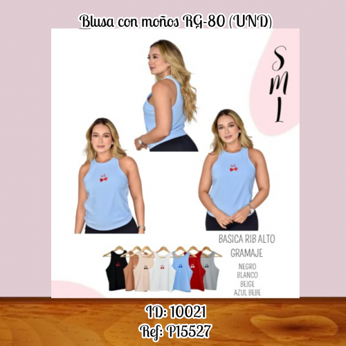 Blusa con moños RG-80 (UND)
