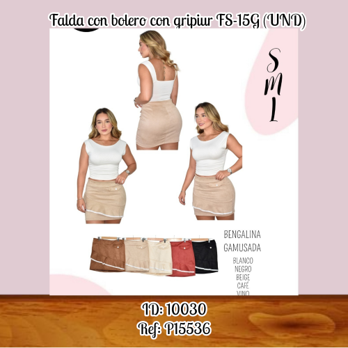 Falda con bolero con gripiur FS-15G (UND)