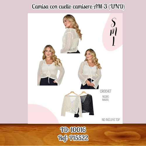Camisa con cuello camisero AM-3 (UND)