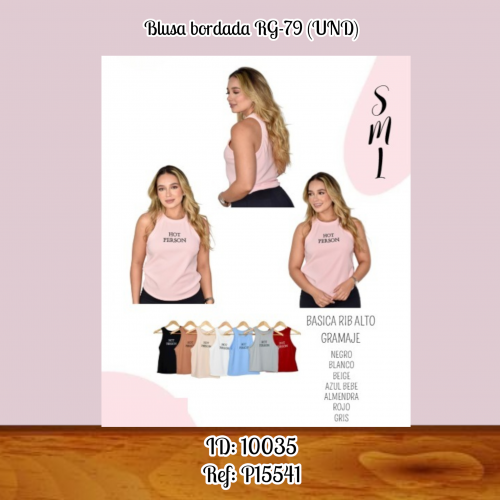 Blusa bordada RG-79 (UND)