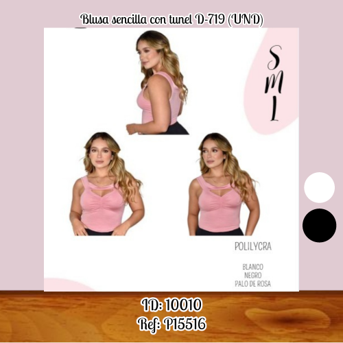 Blusa sencilla con tunel D-719 (UND)