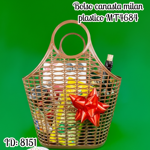 Bolso canasta milan plastico MT4684