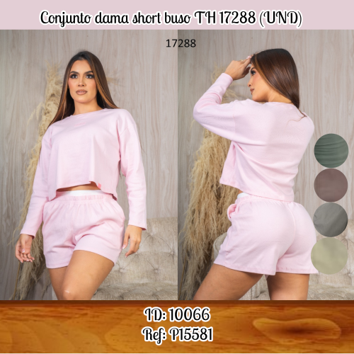 Conjunto dama short buso TH 17288 (UND)