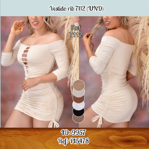 Vestido rib 7112 (UND)