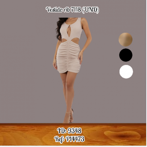 Vestido rib 7118 (UND)